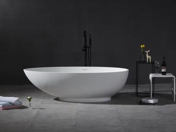 Veiling - Vrijstaand bad - solid surface - Mat wit