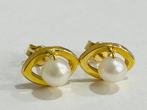 Zonder Minimumprijs - Oorbellen - 18 karaat Geel goud Parel, Handtassen en Accessoires, Oorbellen, Nieuw