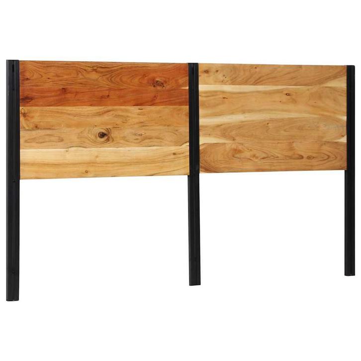vidaXL Hoofdeinde 180 cm massief hout acaciahout en ijzer, Huis en Inrichting, Slaapkamer | Bedden, Nieuw, Verzenden