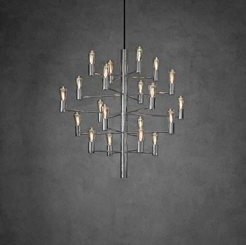 Herstal - Plafondlamp - Manola 20 - Chroom - Metaal, Antiek en Kunst, Antiek | Verlichting
