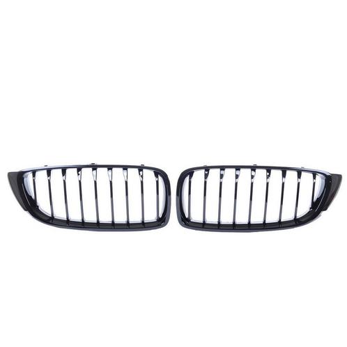 Glans Zwarte Nieren (Gril Set) BMW 4 Serie F32 F33 F36 B2407, Auto-onderdelen, Carrosserie, Nieuw, BMW, Voor, Links, Rechts