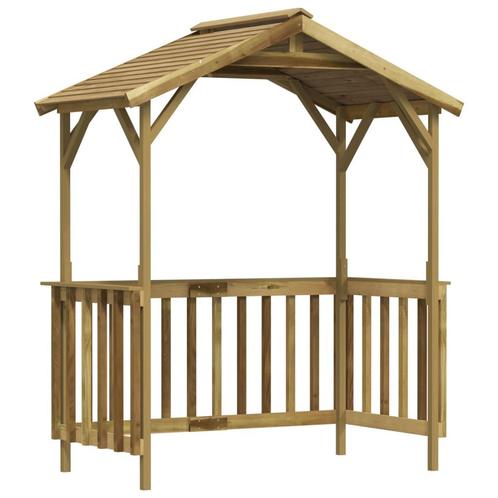 vidaXL Barbecue-overkapping 163,5x93x210 cm geïmpregneerd, Tuin en Terras, Tuinhuizen, Nieuw, Verzenden