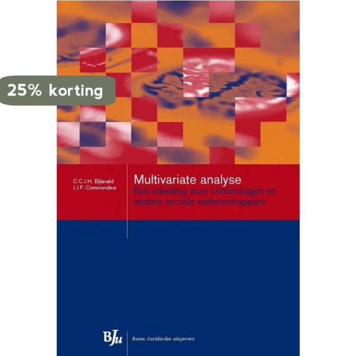Multivariate analyse / Studieboeken Criminologie &, Boeken, Politiek en Maatschappij, Gelezen, Verzenden