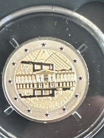 France. 2 Euro 2025 Musée du Louvre - Polissage Inversé