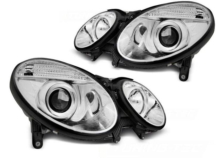 Koplampen | Mercedes-Benz E-klasse W211 2006-2009 | Projecto, Auto-onderdelen, Verlichting, Nieuw, Mercedes-Benz, Verzenden