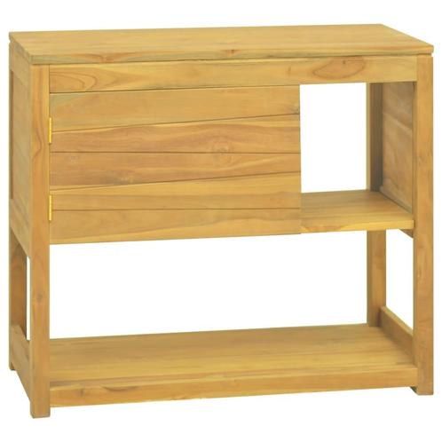 vidaXL Badkamerkast 85x40x75 cm massief teakhout, Huis en Inrichting, Kasten | Overige, Nieuw, Verzenden
