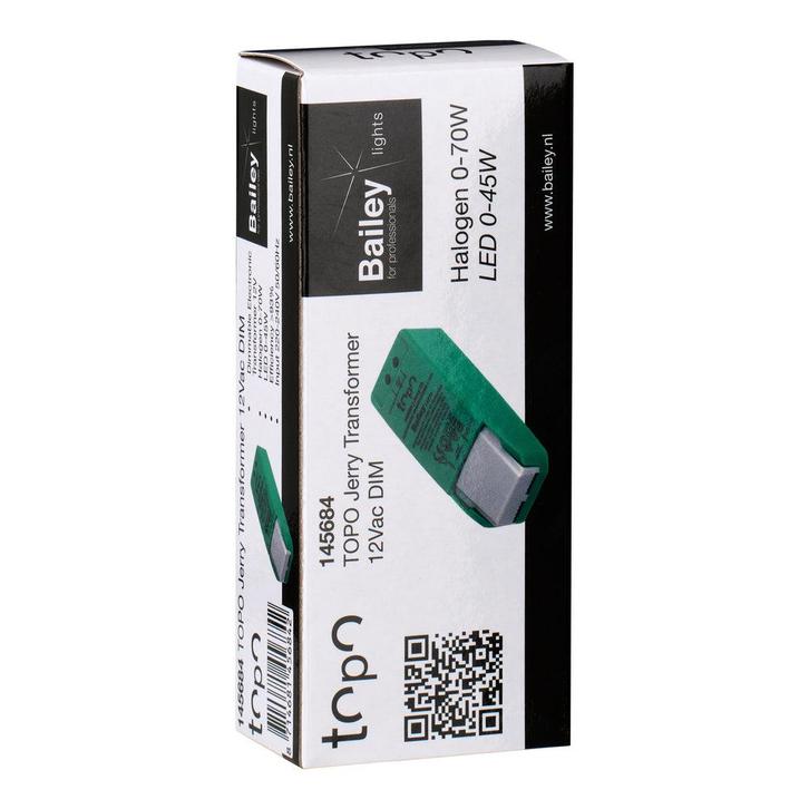 Bailey Topo Jerry Led Transformator 12V 70W/45W Dimbaar -, Bricolage & Construction, Éclairage de chantier, Envoi