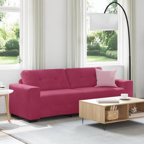 vidaXL 3-zitsbank in wijnrood, 180 cm, fluweel, Huis en Inrichting, Zetels | Zetels, Nieuw, Verzenden
