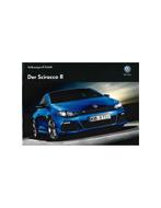 2013 VOLKSWAGEN SCIROCCO R BROCHURE DUITS, Livres, Ophalen of Verzenden