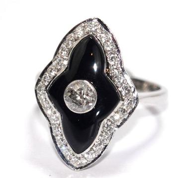 Bague - 14 carats Or blanc -  6.82ct. tw. Diamant