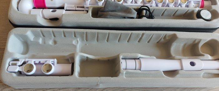 Nuvo - Student Flute, wit met rose, nu met uitbreidingsset, Muziek en Instrumenten, Blaasinstrumenten | Blokfluiten