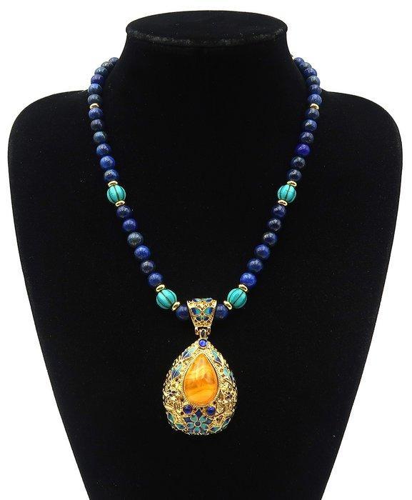 Lapis lazuli - Howlite turquoise - Boeddhistische, Antiek en Kunst, Antiek | Boeken en Manuscripten