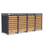 Container ombouw 4 Klikos | 265cm Houtlook | Nieuw | Sch..., Staal, Overige materialen, Ophalen of Verzenden, Kweekkas