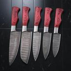 Couteau de cuisine - Chefs knife - Acier plié à la main,