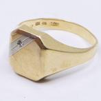 Ring - 18 karaat Geel goud - 0.02ct. tw. Diamant, Nieuw