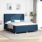 vidaXL Boxspringbed met matras Donkergrijs 90x190 cm Stof, Verzenden