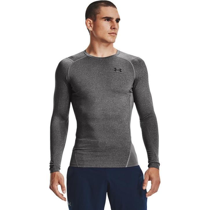 Under Armour HG Armour Comp LS-GRY - Maat XXL, Kleding | Heren, T-shirts, Grijs, Nieuw, Overige maten, Ophalen of Verzenden
