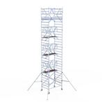 Rolsteiger Professional 135x190 10,2m werkhoogte vrijstaand, Doe-het-zelf en Bouw, Steigers, Verzenden, Nieuw, Rolsteiger of Kamersteiger