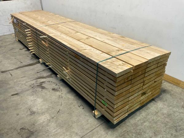 Veiling - 54x Vuren balk 500x27x5,2cm, Doe-het-zelf en Bouw, Hout en Planken, Nieuw