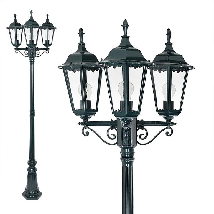 Tuinverlichting klassiek Klassieke Buitenlantaarn Ancona 3 l, Tuin en Terras, Buitenverlichting, 50 tot 250 watt, Nieuw, Aluminium
