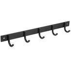 Differnz kapstok 5 haken beugel rvs mat zwart, Huis en Inrichting, Woonaccessoires | Kapstokken, Nieuw, Overige materialen