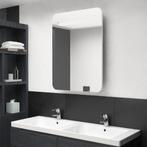 vidaXL Badkamerkast met spiegel en LED 60x11x80 cm glanzend, Verzenden, Nieuw