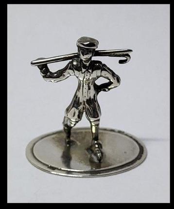 Miniatuur beeldje - Prachtige zilveren miniatuur de