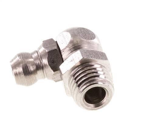 90° Graisseur Coudé Acier Inoxydable M8x1 DIN 71412, Bricolage & Construction, Ventilation & Extraction, Envoi