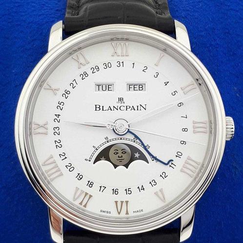 Blancpain - Villeret Quantième Complet Moonphase & Triple, Handtassen en Accessoires, Horloges | Heren