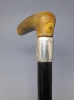 Canne de marche - Argent 925 - Birmingham, 1905, Antiquités & Art