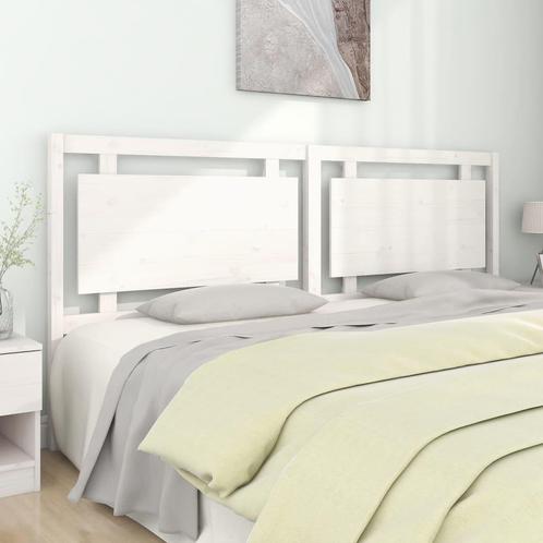 vidaXL Hoofdbord 205,5x4x100 cm massief grenenhout wit, Huis en Inrichting, Slaapkamer | Bedden, Nieuw, Verzenden