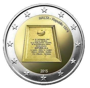 Malta 2 Euro 2015 Republiek 1974