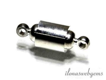 Verzilverd magneetslotje ca. 22x8mm