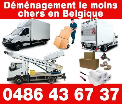 Déménagement le moins chers en Belgique 0486 / 43 67 37, Diensten en Vakmensen, Verhuizers en Opslag