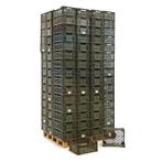 Gebruikte Euronorm stapelbakken palletaanbieding wanden +, Ophalen of Verzenden, Gebruikt