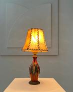 Lampe de table - Laiton, Fer, Glacis, Céramique, vessie de