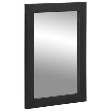 vidaXL Badkamerspiegel 50x70x2,5 cm bewerkt hout en messing, Verzenden
