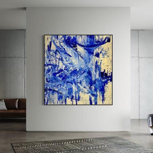 Timo Wedell (1994) - Anger of the Sea Like Yve‘s Klein - XXL, Antiek en Kunst, Kunst | Schilderijen | Modern