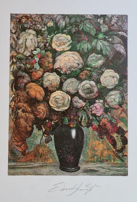 Ernst Fuchs (1930-2015) - Blumenvase I, Antiek en Kunst, Antiek | Overige Antiek