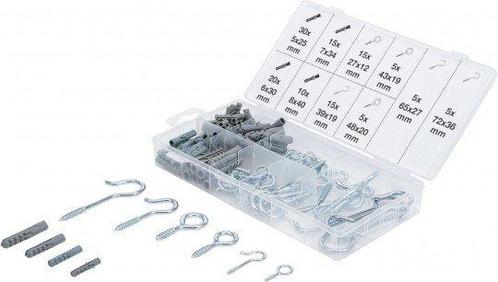 Assortiment schroefhaken en pluggen 125-dlg, Auto diversen, Autogereedschap, Verzenden