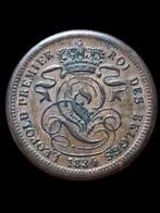 Belgique. Léopold Ier. 2 Cent 1834 Reverse Dubdel Slag