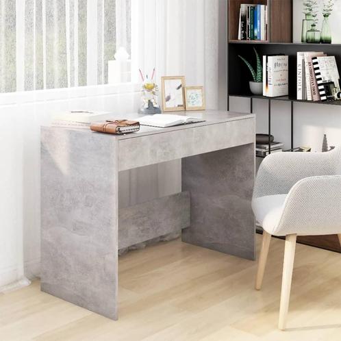 vidaXL Bureau 101x50x76,5 cm bewerkt hout betongrijs, Huis en Inrichting, Bureaus, Nieuw, Verzenden