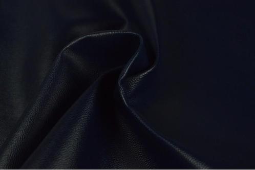 10 meter skai leer - Navy - 145cm breed, Hobby en Vrije tijd, Stoffen en Lappen, 120 cm of meer, 200 cm of meer, Overige kleuren