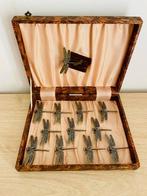 Messensteun (12) - Metaal, Brons - Libel art-deco