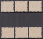 Curaçao 1904 - Cijfer - NVPH 29/34, Gestempeld