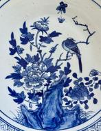 XL Blauw Wit Bord - Bord - Zeldzaam Groot Blauw Wit Bord -