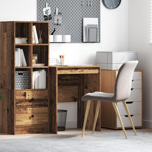 vidaXL Bureau Oud Hout 60x50x76 cm Gefabriceerd Hout, Huis en Inrichting, Bureaus, Nieuw, Verzenden