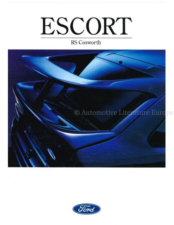 1992 FORD ESCORT RS COSWORTH BROCHURE NEDERLANDS, Livres, Autos | Brochures & Magazines