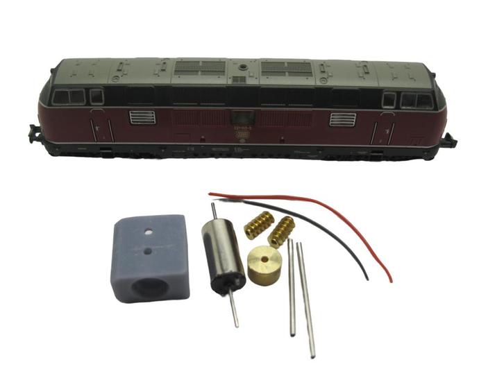 micromotor NF042C  motor ombouwset Fleischmann V 200.1, BR, Hobby en Vrije tijd, Modeltreinen | N-Spoor, Gelijkstroom, Overige typen