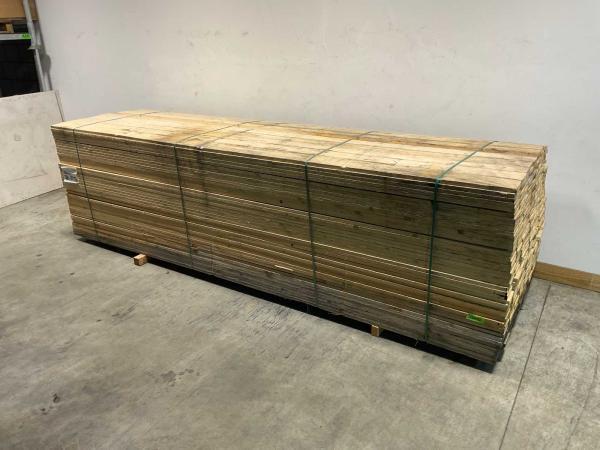 Veiling - 75x Vuren plank 390x12,5x2,2cm, Doe-het-zelf en Bouw, Hout en Planken, Nieuw